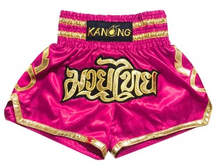 Kanong Thainyrkkeily Shortsit lapsille : KNS-121-Tumma pinkki-K