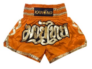 Kanong Thainyrkkeily Shortsit lapsille : KNS-121-Oranssi-K