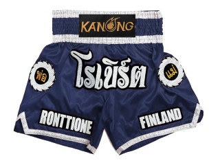 Henkilökohtaiset Muay thai Shortsit : KNSCUST-1242-Laivasto