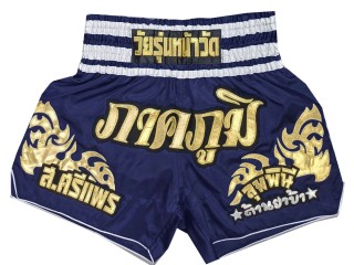 Henkilökohtaiset Muay thai Shortsit : KNSCUST-1249-Laivasto