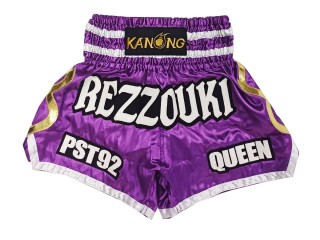 Henkilökohtaiset Muay thai Shortsit : KNSCUST-1250-violetti