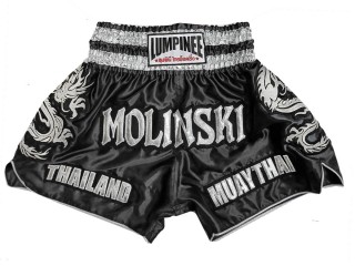 Henkilökohtaiset Muay thai Shortsit : KNSCUST-1251-Musta